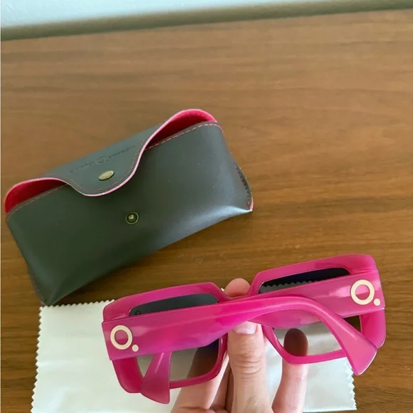 Pink Etnia Barcelona oversized square designer sunglasses - Picture 5 of 5